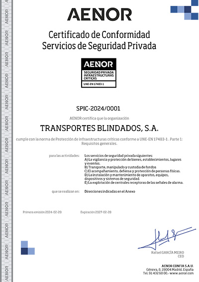 Certificaciones