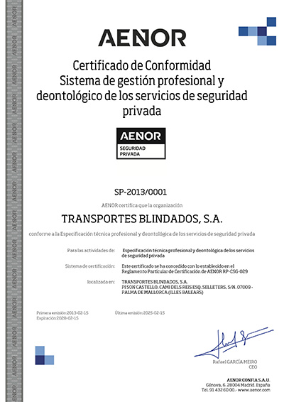 Certificaciones