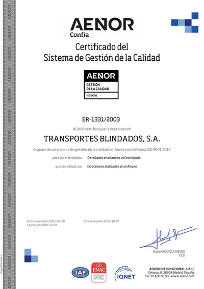 Certificaciones